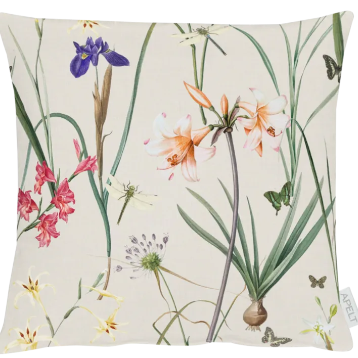 APELT Kissenhülle FRÜHJAHRSBLÜTEN-MOTIV 40x40cm mehrfarbig
