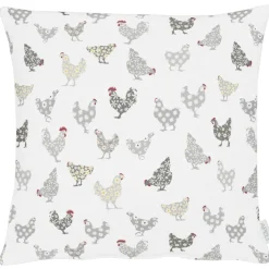 APELT Kissenhülle HÜHNER ALL-OVER 49x49cm mehrfarbig