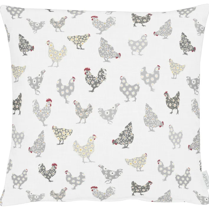 APELT Kissenhülle HÜHNER ALL-OVER 49x49cm mehrfarbig