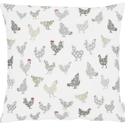 APELT Kissenhülle HÜHNER ALL-OVER 49x49cm mehrfarbig