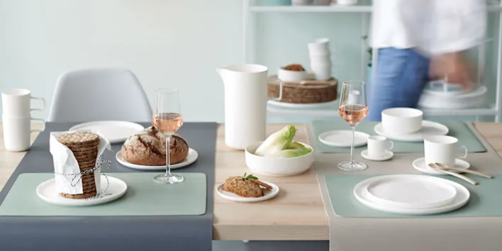 ASA Kaffeetasse OCO mit Untertasse 6er Set Weiß Keramik