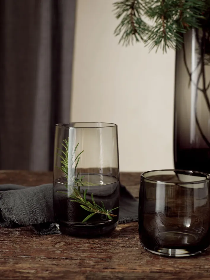 ASA Longdrinkglas SARABI 6er Set - je 400 ml grau
