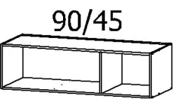Aufsatzschrank C.A.P.A 136 x 39 cm braun