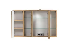Bad-Spiegelschrank GENT braun MDF-Tür links