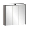 Bad Spiegelschrank PALERMO 65 x 62,7 x 16 cm Anthrazit/Spiegel