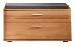 Bank VEDURA 90 x 44 x 38 cm Teilmassiv braun