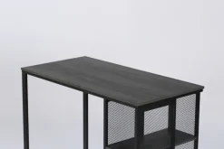 Bartisch CLARENCE dunkelgrau/Eicheoptik