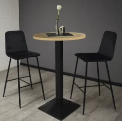 Bartisch JARO 70 x 70 cm braun/schwarz