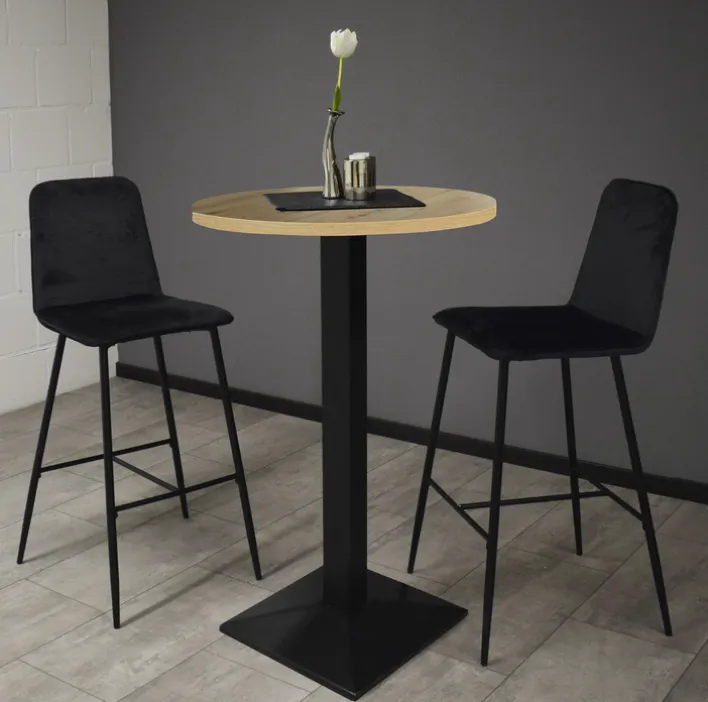 Bartisch JARO 70 x 70 cm braun/schwarz
