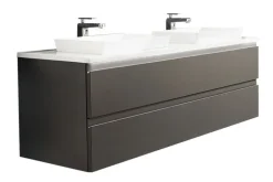 b.collection Waschplatz STRAIGHT 141,2 cm Cosmos Grey matt