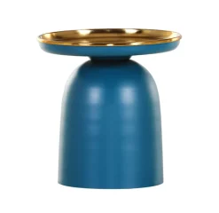 Beistelltisch MURPHY blau goldfarbig