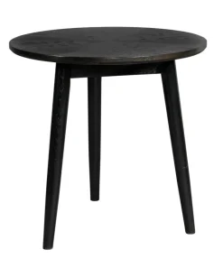 Beistelltisch rund FABIO 50 cm Eiche schwarz