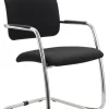 Besucherstuhl 2er Set 56 x 81 x 59 cm schwarz