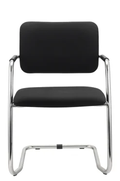 Besucherstuhl 2er Set 56 x 81 x 59 cm schwarz