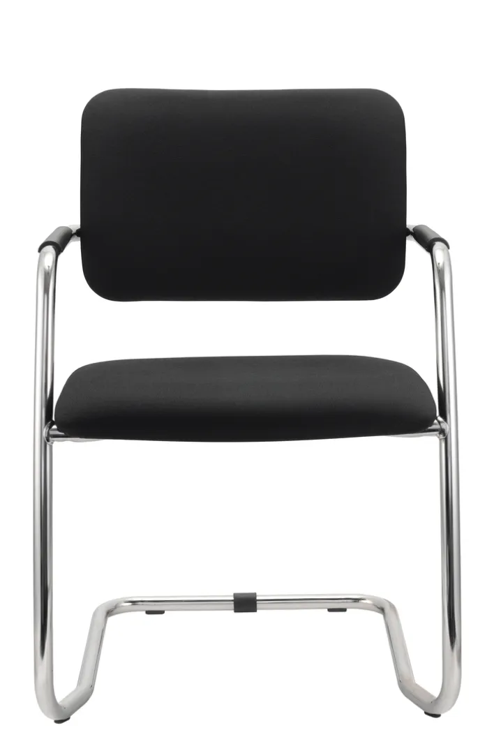 Besucherstuhl 2er Set 56 x 81 x 59 cm schwarz