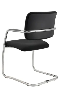 Besucherstuhl 2er Set 56 x 81 x 59 cm schwarz