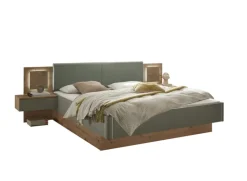 Bettanlage SIMADA 3-teilig braun/ grün