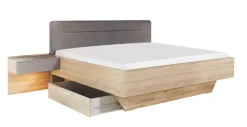Bettanlage SONATE Struktureiche/ Titan