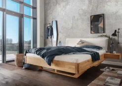 Bettgestell XI 200 x 200 cm braun/ beige