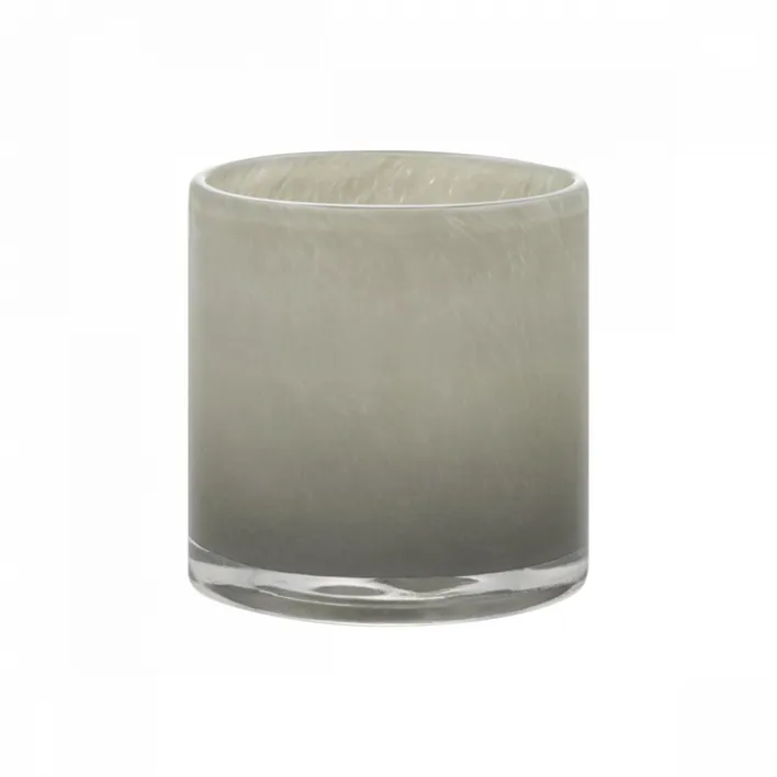 blomus Windlicht SAGA Größe M 12 cm grau / Mourning Dove