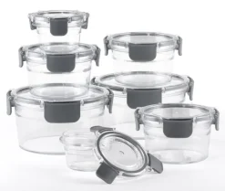 bongusto Aufbewahrungsdosen mit Deckel 7-teilig transparent