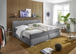 Boxspringbett CODY 240 x 200 cm grau