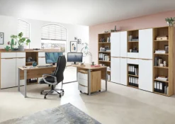 Büroregal CLYDE 45 x 197 cm Mauvella-Oak-Dekor