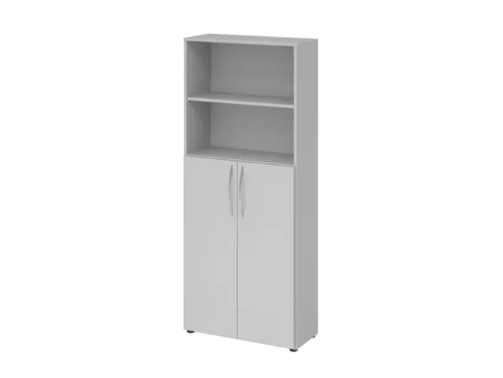 Büroregal 80 cm Grau