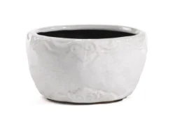 casaNOVA Übertopf ANTIK 14 cm weiß