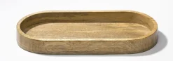 casaNOVA Dekotablett 21 x 46 cm Holz