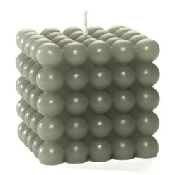 casaNOVA Kerze BUBBLES 9 x 9 cm mint