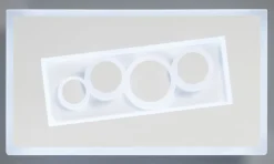 casaNOVA LED Wandleuchte MIO 38 x 21 cm weiß