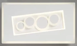 casaNOVA LED Wandleuchte MIO 38 x 21 cm weiß