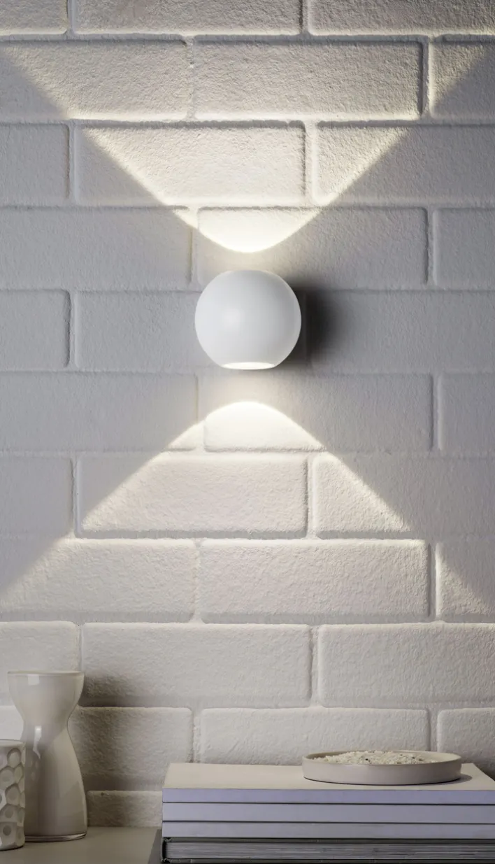 casaNOVA LED Wandleuchte Up Down TOSO 10 cm weiß