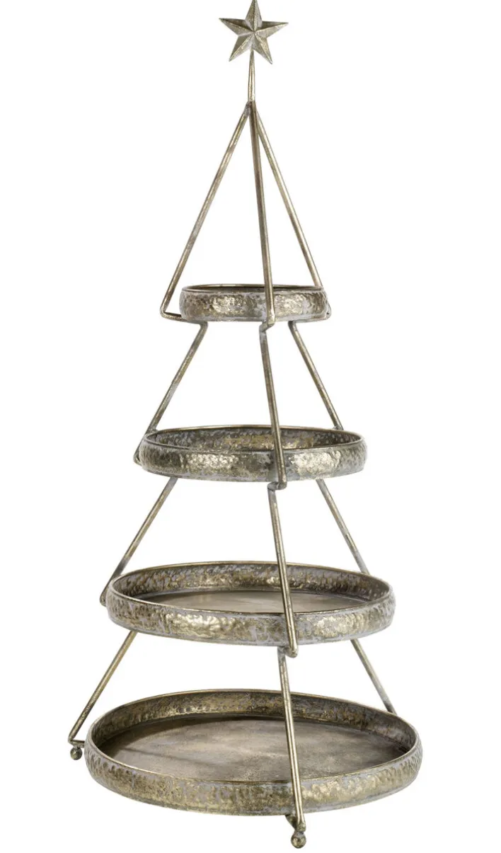 casaNOVA Weihnachten Etagere GOLDENE PRACHT 102 cm