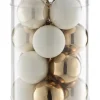 casaNOVA Weihnachtskugel Set 16-tlg pearl-champagner je 3,5 cm