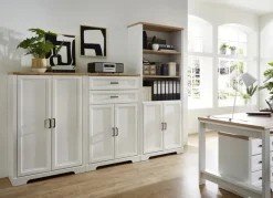CASAVANTI Aktenschrank JASMIN 86 x 204 cm Pinie hell/ Artisan Eiche