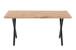 CASAVANTI Esstisch 160 x 90 cm braun/schwarz