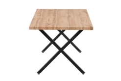 CASAVANTI Esstisch 160 x 90 cm braun/schwarz