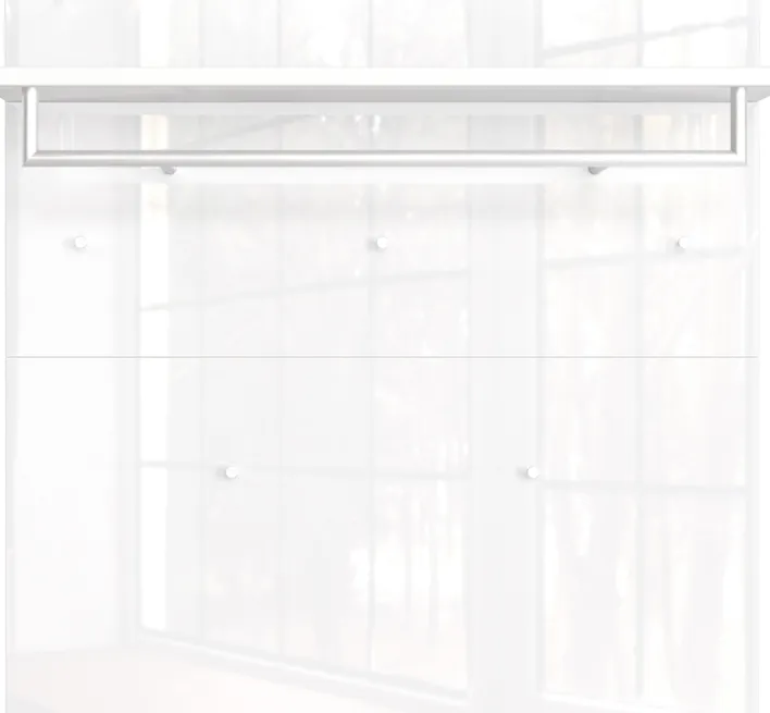 CASAVANTI Garderobenpaneel GENOVA 97 x 96 cm weiß