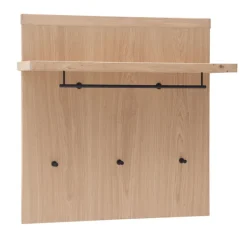 CASAVANTI Garderobenpaneel MADRID 98 x 93 cm Balkeneiche Bianco-Dekor