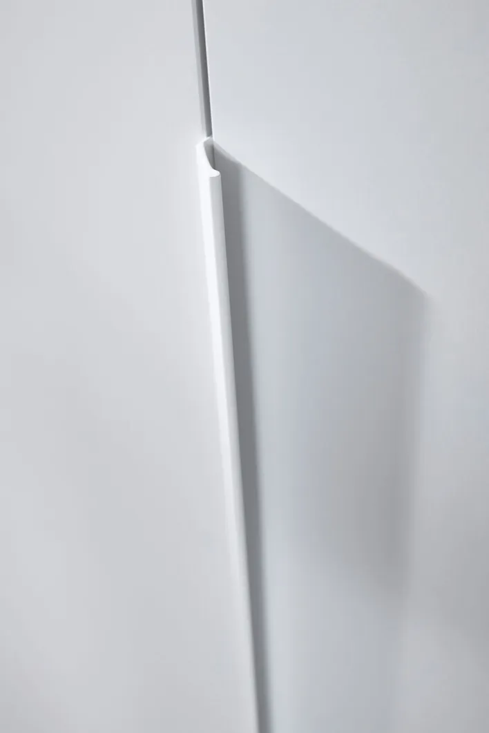 CASAVANTI Kleiderschrank PURISMA Alpinweiß/ Glas Kristallweiß