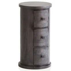 CASAVANTI Kommode 34 x 65 cm Mango Massivholz schwarz