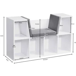 CASAVANTI Regal 102 x 62 cm Weiß