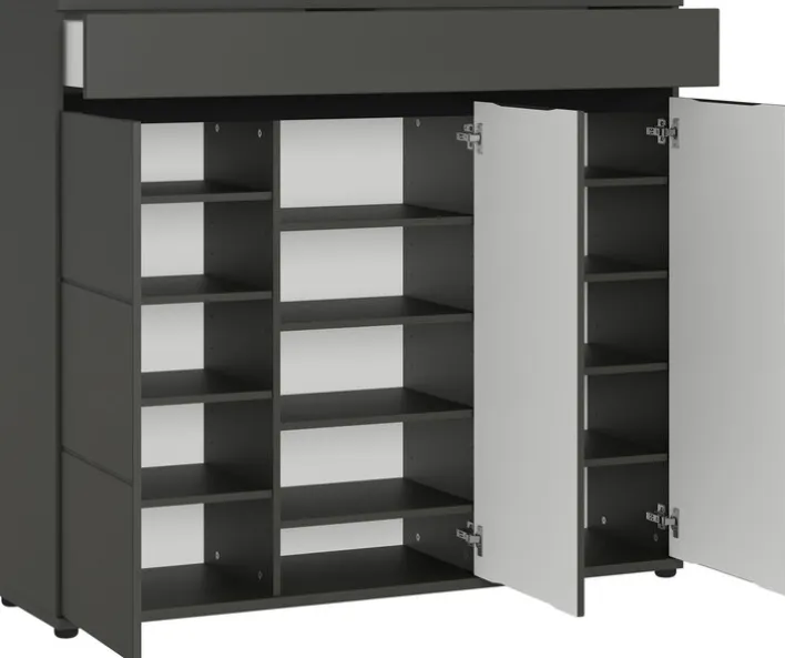 CASAVANTI Schuhschrank LANDOS 136 x 120 cm Graphit