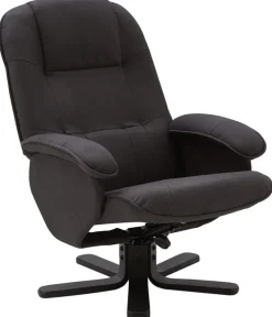 CASAVANTI Sessel mit Hocker 2-teilig grau