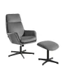 CASAVANTI Sessel Set 2-tlg. dunkelgrau