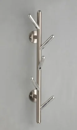 CASAVANTI Wandgarderobe FRANZI 12 x 63 cm silberfarbig