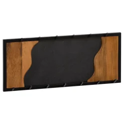 CASAVANTI Wandgarderobe 80x36x6 cm Massivholz Mango/Steinoptik