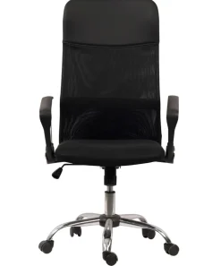 Chefsessel 62 x 118 x 64 cm schwarz/ chromfarbig